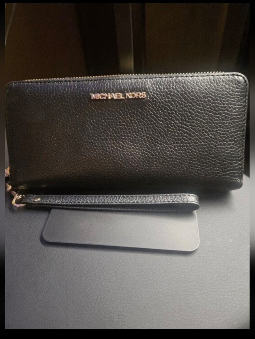 MICHAEL KORS Large Leather Jet Set Travel Continental Wristlet Wallet